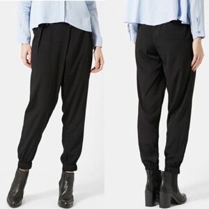 Topshop Women Wrap Front Jogger Elastic Cuff Lounge Travel Pants Size 6